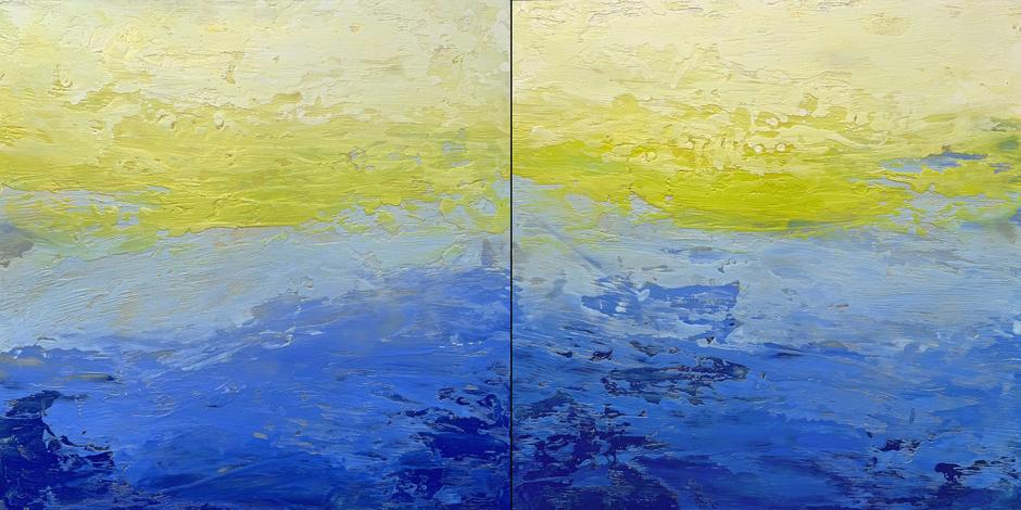 Jubilant Motion (diptych)